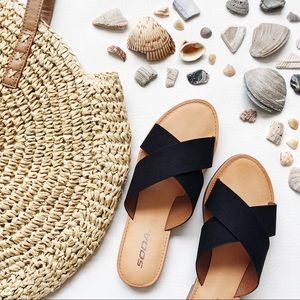 Cross Strap Sandals